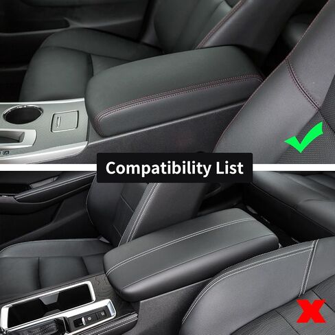 غلاف وحدة تحكم Custom Custom Custom Custom Custom Fit For 2013-2018 Nissan Altima- غطاء مركز ذراع الجلود المقاوم للماء - الحماية الكاملة - أسود in Saudi Arabia