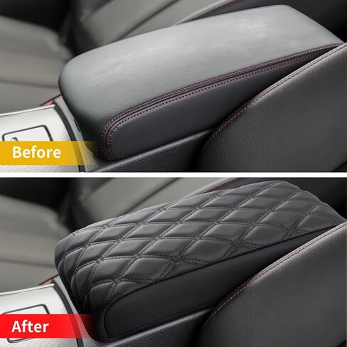 غلاف وحدة تحكم Custom Custom Custom Custom Custom Fit For 2013-2018 Nissan Altima- غطاء مركز ذراع الجلود المقاوم للماء - الحماية الكاملة - أسود in Saudi Arabia