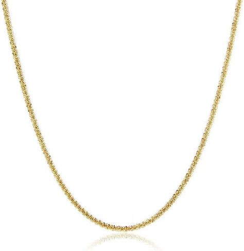 925 sterling silver layered Snake 2mm Thin box chain 18k gold necklace for women trendy Stack Non Tarnish chain plated Tarnish Resistant Waterproof Hypoallergenic Diamond Cut Rope 6/18/20Inches in Saudi Arabia