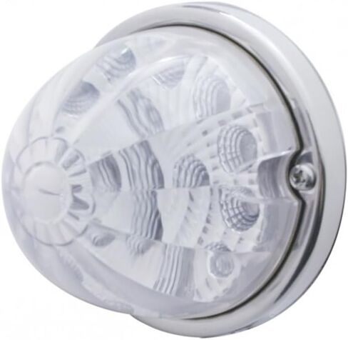 United Pacific 39782 17LED Dual Function Watermelon Flush Mount Cab Light Kit w/Low Profile Bezel, Epoxy Coated - Amber LED/Amber Lens – ONE Unit in Saudi Arabia