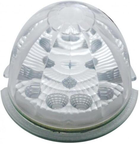United Pacific 39782 17LED Dual Function Watermelon Flush Mount Cab Light Kit w/Low Profile Bezel, Epoxy Coated - Amber LED/Amber Lens – ONE Unit in Saudi Arabia