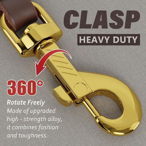 Leather Dog Leash 3ft Dog Leashes for Large Dogs Heavy Duty Training Leash for Medium/Small Dogs Soft Brown Leather Leash in Saudi Arabia