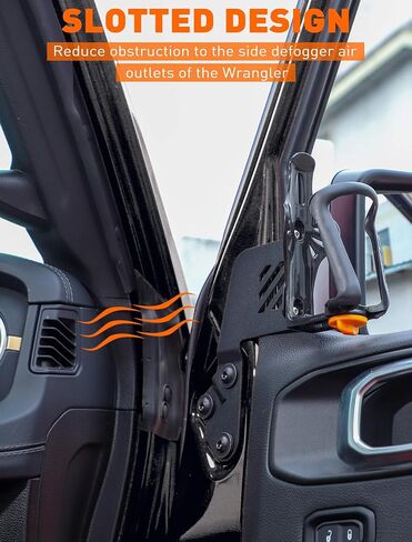 Savadicar Door Cup Holder Compatible with Jeep Wrangler (JL) & Gladiator (JT) 2018-2025, Fit Standard Bottles 2.2 to 3.1 Inch, Extension Accessories for Jeep, Left Side, Black in Saudi Arabia