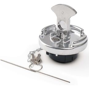 11-04859-200 Locking Fuel Cap w/2 Key Fit for Peterbilt 330 to 587 Semi Trucks 1972-2017 4In Lever Style Aluminum Diesel Fuel Tank Cap Lock Replaces# 1104859200 600212 Lock Gas Cap