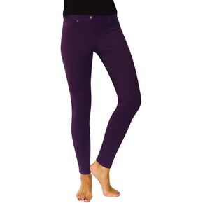 MeMoi Lisse Chino Cotton Blend Leggings