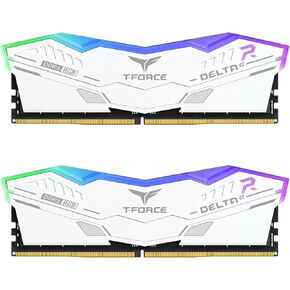 TEAMGROUP T-Force Delta Alpha RGB DDR5 Ram 64GB Kit (2x32GB) 6000MHz (PC5-48000) CL38 Intel XMP 3.0 & AMD Expo Compatible Desktop Memory Module Ram Black FF7D564G6000HC38GDC01