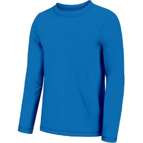 Boys Rash Guard Swim Shirt UPF 50+ Sun Shirts Long Sleeve Swimwear Quick Dry Fit Fishing Water Tshirts for Kids Youth 2T-16Y