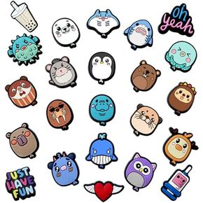 30,50,100 PCS Non-Repeat Shoe Charms, Cute Animal Cartoon Shoe Decoration Charms, Shoe Accessories Charms for Shoes. Balloon Monster Theme 30
