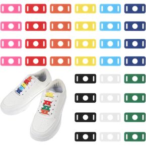 36PCS Shoe Lace Charms, Colorful Shoe Lace Adapters Colorful Shoelaces Decorations Clips Tag Charm for Sneakers for Shoe Sneakers Accessory Gift for Men Women