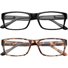 Gaoye 5-Pack Reading Glasses Blue Light Blocking,Spring Hinge Readers for Women Men Anti Glare Filter Lightweight Eyeglasses (I1 turtle mix, 0.5x)