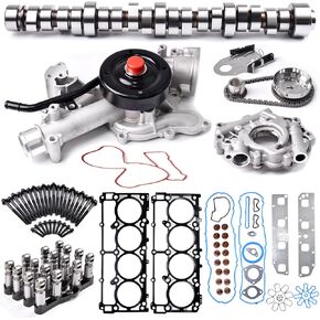 MDS Lifters Camshaft Kit Oil & Water Pump Kit Fits for 2003-2008 Dodge Ram 1500 5.7L Hemi V8 Engine Overhaul Kit Part# HS26284PT1 53022064AA 53021726AE 53021728AE