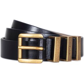 Michael Kors Women's 1 Inch Leather Belt with 3 Keepers, Stylish Fashion Accessory for Everyday Wear