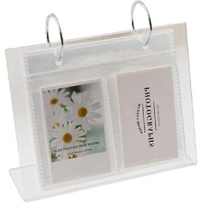 Multifunctional Vertical Photo Album 34 Pockets Desktop Standing Photo Album Home/Office Desk Ornaments Flip Photo Frame 4x6 On Stand