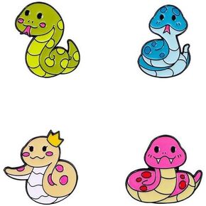 2025 New Year Chinese Zodiac Snake Enamel Lapel Pin Chinese Zodiac Lucky Snake Pin Novelty Celebration Party Brooch Pin Fashion Charm Festival Jewelry Gifts