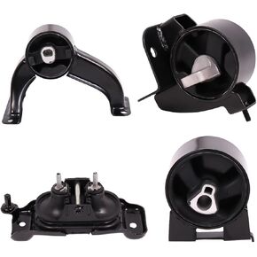 4Pcs Engine Motor Mount Compatible with Chrysler 3.3L 3.8L 4.0L 2008-2010 Transmission Mount Set, Replace A5654 A5525 A5480 A5493, Black/Silver, CA-EM0265