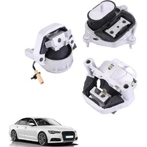munirater 3PCS Engine Motor & Transmission Mount Replacement for A6 2012-2018 L4 2.0L 9988 10046 9928