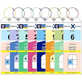 Luggage Tag 4 Pack Cruise Must Haves Cruise Luggage Tags for Royal Caribbean Ships & Celebrity Clear 2.76" Durable Cruise Essentials 2024-2025