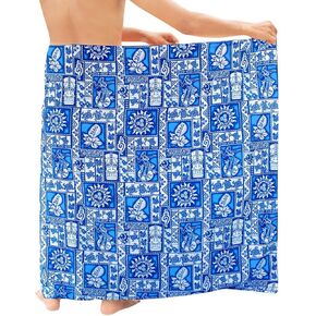LA LEELA Men's Sarong Beach Cover Up Swim Wrap