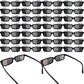 30 Pcs Real Detective Glasses Sunglasses Rear View Mirror Anti Track See Behind You with Inside The Lens Mirror for Kids Escape Room Party Favor Detective