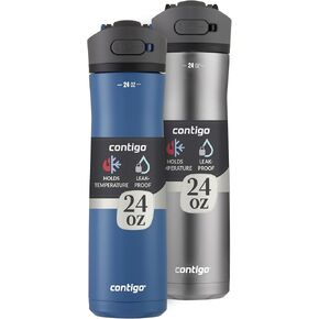 Contigo Ashland Water Bottle, 24 oz, Glacier