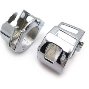 SMT-Chrome Switch Housing Cover Compatible With 2006-2012 Kawasaki Vulcan 900 2004-2012 Kawasaki Vulcan 2000 1999-2007 Road Star [B01MAYW6ZO]