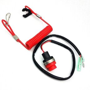 DEVMO Boat Safety Kill Stop Switch,Outboard Engine Motor Kill Switch & Safety Tether Lanyard Compatible with Marine Mercury Tohatsu