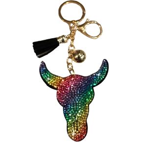 Popfizzy Rhinestone Keychains for Women and Girls, Bling Backpack Accessories, Sparkle Purse Charm, Bag Charm, Gift for Women