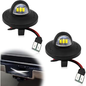 Auto LED License Plate Lights, 6500K White Super Bright Tag Light Lamp Compatible with FD 83-11 Ranger, 90-96 Bronco, 91-04 Explorer, 04 F-150 Heritage etc, Replace# F1TZ-13550-A(2 pcs)