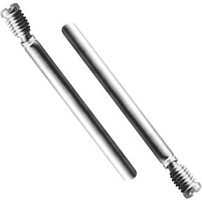 Watch Band Screw Tube Pin fit for Cartier BALLON BLEU TANK ROTONDE DE Tube Rod Watch Screw PIN Rod Connecting Rod Universal type 2pcs (CT0118.5)