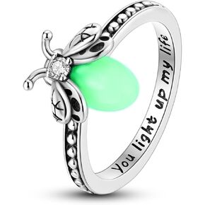 Hapour 925 Sterling Silver Ring for Women, Eternity Gorgeous Rings Stackable Rings for Women Teens Valentine Day Gifts for Her Ring Size 6-9