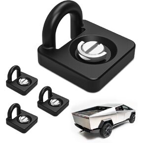 L Track Hooks 4pcs All-Metal Heavy Duty خالية من الأدوات تشديدًا سهلاً الاستخدام متوافق مع إكسسوارات Tesla Cybertruck مكافحة الحماية المتينة L Track Track Down L-Track Accessories لسرير الشاحنة