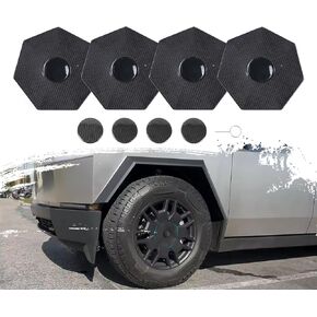 غطاء محور العجلات تغطية مركزية لملحقات Tesla Cybertruck 2024 Hubcaps 4 Pc