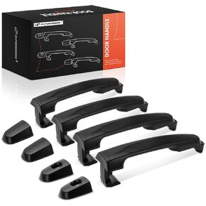 A-Premium Exterior Door Handles Compatible with Toyota Camry 2002-2006, RAV4 01-12, Corolla Matrix 03-08, Prius Solara Yaris Highlander & Scion xB tC & Pontiac Vibe - Replace# 69211AA010, 69211AA020