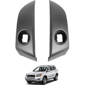 1 Pair Central Dashboard Cover Strip Trim Left and Right Compatible with 2006-2012 Toyota RAV4 Base Limited EV Sport Replaces 55413-42070-B0 55412-42060-B0