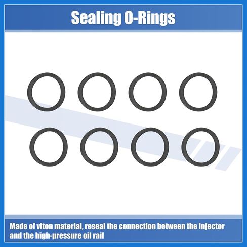 6.0L Diesel Nipple Cup Seals O-Rings Socket Kit for Ford 6.0L OIL RAILS 2003-2007 ALEST OIL OIL RAIL RAIL RAIL RIPLE REPOR in Saudi Arabia