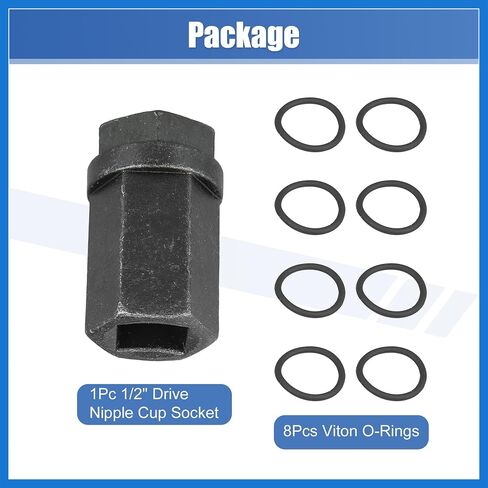 6.0L Diesel Nipple Cup Seals O-Rings Socket Kit for Ford 6.0L OIL RAILS 2003-2007 ALEST OIL OIL RAIL RAIL RAIL RIPLE REPOR in Saudi Arabia