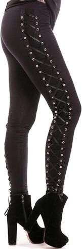 xxxiticat الدانتيل النسائي حتى Legging High Rise Side Eyelet Lundage Pants Yoga in Kuwait