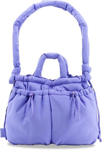 J World New York Quilted Puffer Bag for Women. تتحول حقيبة يد الكتف المنتفخة إلى حقيبة الظهر نفخة in Kuwait