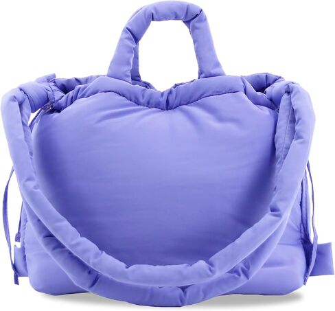 J World New York Quilted Puffer Bag for Women. تتحول حقيبة يد الكتف المنتفخة إلى حقيبة الظهر نفخة in Kuwait