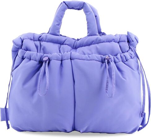 J World New York Quilted Puffer Bag for Women. تتحول حقيبة يد الكتف المنتفخة إلى حقيبة الظهر نفخة in Kuwait