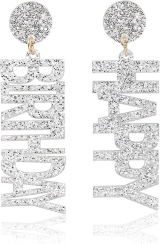 Happy Birthday Earrings Glitter Drop Dangle Earrings for Women in Kuwait