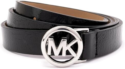 Michael Kors Women’s Logo Belt Beltny Skinny Belt ، ملحق الأزياء الأنيق للارتداء اليومي in Kuwait