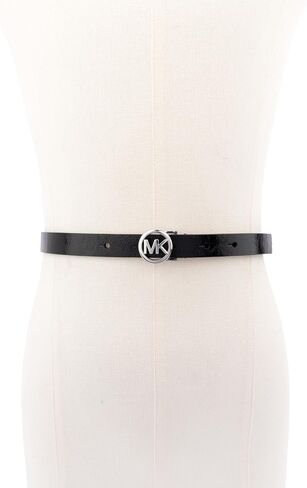 Michael Kors Women’s Logo Belt Beltny Skinny Belt ، ملحق الأزياء الأنيق للارتداء اليومي in Kuwait