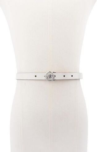 Michael Kors Women’s Logo Belt Beltny Skinny Belt ، ملحق الأزياء الأنيق للارتداء اليومي in Kuwait