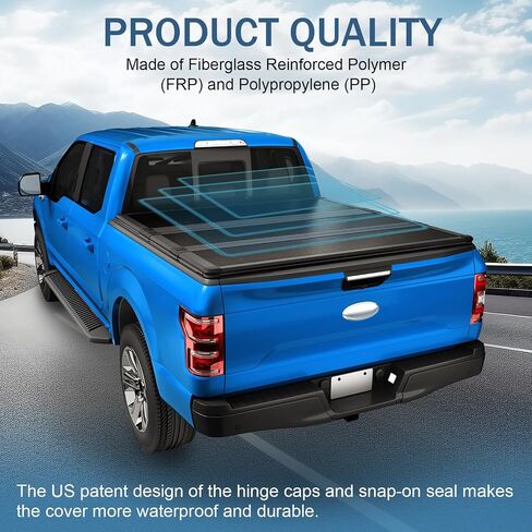 Soft Tri-Fold Truck Bed Tonneau Cover Compatible with 2007-2021 Toyota Tundra 5.5FT Bed in Saudi Arabia
