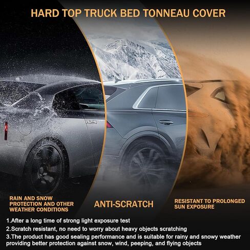 Soft Tri-Fold Truck Bed Tonneau Cover Compatible with 2007-2021 Toyota Tundra 5.5FT Bed in Saudi Arabia