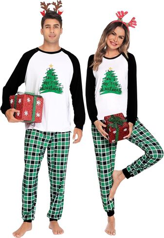 SWOMOG Family Christmas Pjs Matching Sets Christmas Pajamas for Family Xmas Jammies Set Christmas Holiday Sleepwear in Saudi Arabia