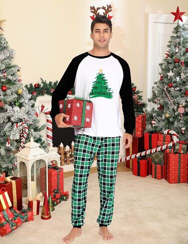 SWOMOG Family Christmas Pjs Matching Sets Christmas Pajamas for Family Xmas Jammies Set Christmas Holiday Sleepwear in Saudi Arabia
