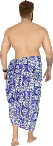 LA LEELA Men's Sarong Beach Cover Up Swim Wrap in Saudi Arabia
