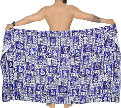 LA LEELA Men's Sarong Beach Cover Up Swim Wrap in Saudi Arabia